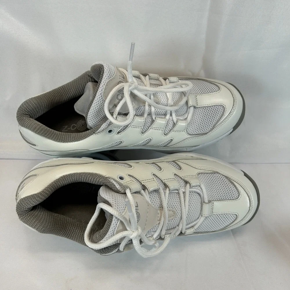 Z-Coil Freedom Classic-SR White Grey Spring Orthopedic Shoes Womens 10